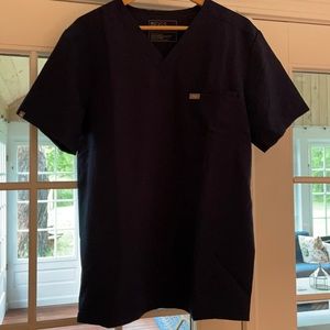 Figs scrub top, navy